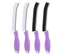 TQRR Brosse Toilettes WC - Brosses de Nettoyage à Poils Durs, Brosse Joint Carrelage Montage Mural, Outil de Nettoyage pour Évier de Cuisine, Baignoires (4, Violet)