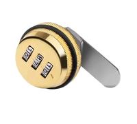 TQSKA Serrure à combinaison à 3 codes numériques, serrure à mot de passe, boîte à courrier, armoire en alliage de zinc for caravanes, camping-cars, bateaux(Black)