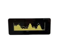 TQUXNGA AK25664 Horloge à spectre de couleurs améliorée avec port de type C et touches de navigation sur l'appareil, horloge à spectre musical en couleur