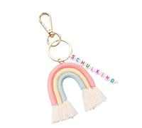 TQUXNGA Anneaux de lettres multicolores lumineux - Design élégant - Accessoire en métal robuste pour sacs, clés, cadeau - Support arc-en-ciel lumineux pour clés, couleur, taille unique