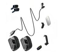 TQUXNGA Batterie amovible légère pour lunettes intelligentes, comprend 2 unités de 800 mAh avec port de lunettes de voyage