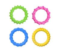 TQUXNGA Bracelets à Texture sensorielle, Jouet apaisant 4 pièces | Bracelets à mâcher sensoriels, texturé, et adultes, soulagement du stress, amélioration de