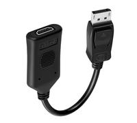 TQUXNGA Câble adaptateur actif DisplayPort vers HDTV 20 cm de long 4K 60 Hz pour ordinateurs portables, moniteurs, téléviseurs, transmission stable, convertisseur de port DisplayPort actif vers HDTV