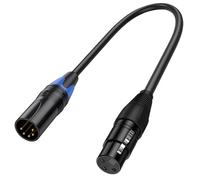 TQUXNGA Câble convertisseur XLR 3 broches DMX512 5 broches, 3F5M | Câble de convertisseur XLR professionnel, cordon adaptateur de câble de convertisseur XLR 3 broches à 5 broches