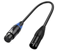 TQUXNGA Câble convertisseur XLR 3 broches DMX512 5 broches, 3M5F | Câble de convertisseur XLR professionnel, cordon adaptateur de câble de convertisseur XLR 3 broches à 5 broches