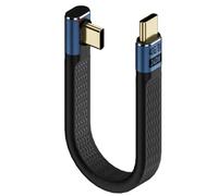 TQUXNGA Câble de type C haute vitesse avec conducteurs en cuivre, D | de données jusqu ' à 40 Gbit / s, jusqu ' à 240 W, corps flexible pour des connexions compactes entre