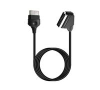 TQUXNGA Câble péritel RVB très résistant pour consoles Premier modèle 1,8 m en PVC flexible compatible OEM Noir