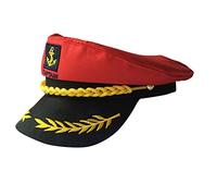 TQUXNGA Capitaine de yacht de chapeau de marin, chapeau marin sans | Costume de capitaine de marin pour hommes, chapeau de marine, chapeau de bateau réglable pour adultes,