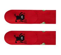 TQUXNGA Chaussettes de protection rouges mi-mollet pour éloigner le mal et les feuilles de pomelo - Utilisation quotidienne - Chaussettes respirantes 2026, D, taille unique