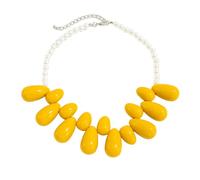 TQUXNGA Collier pendentif surdimensionné en acrylique avec | Option de couleur Chaîne de clavicule légère Accessoire pour