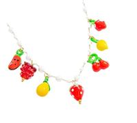 TQUXNGA Collier tendance avec pendentif fruit en verre pour plus de confort et de polyvalence, adapté pour un usage quotidien ou un événement spécial. Pendentif en verre coloré, taille unique, Comme