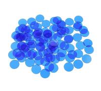 TQUXNGA Compteurs en Plastique de jetons de Bingo colorés, Blue | Marqueur de jeu mathématique clair pour jeu de groupe, jouet mathématique à puce colorée pour l ' enseignement en