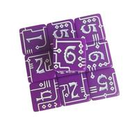 TQUXNGA Dés mécaniques industriels en acrylique à bords carrés pour dessus de table, jeu et enseignement des mathématiques, luxueux