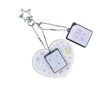 TQUXNGA Joli porte-clés portable en acrylique avec impression de dessin animé vif pour concert avec insert photo, C, taille unique