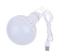 TQUXNGA Lampe LED alimentée par USB avec Boucle intégrée pour Le, 12W | Boucle intégrée pour placement suspendu, corps ventilé en forme d ' ampoule, diffuseur blanc pour camping
