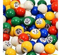 TQUXNGA Lot de 100 balles de bingo avec fenêtre de numérotation facile à lire pour les grands groupes