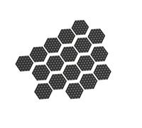 TQUXNGA Lot de 18/36 autocollants hexagonaux polyvalents pour clavier de jeu anti-transpiration