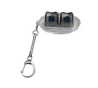 TQUXNGA Lot de 2 boutons de contrôle de jouets - Porte-clés - Commentaires tactiles pour soulager l'anxiété - Jouet de bureau et de voyage - Multicolore