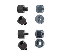 TQUXNGA Lot de 8 adaptateurs de pied de microphone 5/8 à 1/4 à 3/8 à vis filetées pour montage de microphones, accessoires de montage en aluminium