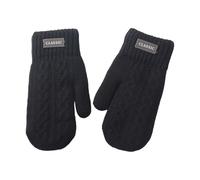 TQUXNGA Moufles d'hiver tricotées pour homme - Coupe-vent - Thermiques - Doublure en polaire - Activité de plein air - Randonnée - Sports de neige