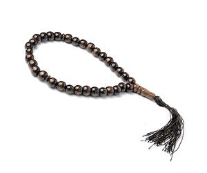 TQUXNGA Muslim Holding Rosary Beads Islamic Prayer 33 Finger Islamic Natural 8mm Wood for Making Bracelet Wooden Beads for Crafts