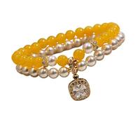 TQUXNGA Perles résistantes aux allergies, structure double couche en résine, légère et confortable, accessoire pour une utilisation toute la journée, One Size, Comme décrit