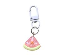 TQUXNGA Porte-clés coloré en forme de fruits en gelée avec pendentif en résine pour filles et femmes, cadeau d'anniversaire, cadeau de fête aux couleurs vives, joli porte-clés, pastèque, taille unique