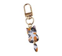 TQUXNGA Porte-clés élégant inspiré du félin en alliage imprimé pour une utilisation pratique ou idée cadeau réfléchie, accessoire porte-clés léger, a, taille unique