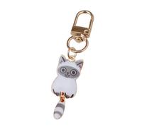 TQUXNGA Porte-clés élégant inspiré du félin en alliage imprimé pour une utilisation pratique ou idée cadeau réfléchie, accessoire porte-clés léger, C, taille unique