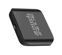 TQUXNGA Répartiteur HDTV 1 entrée 2 sorties USB C Displayport Splitter 4K 60Hz Type adaptateur vidéo pour ordinateur portable tablette USB vers port d'affichage HDTV