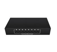 TQUXNGA Sélecteurs de musique vidéo compacts en métal 8 ports sans couture pour les configurations de divertissement multi-appareils AV Video Switchers Box