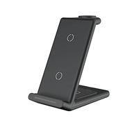TQUXNGA Station de charge rapide portable multifonctionnelle avec fonction d'indication 15 W pour Apple 13