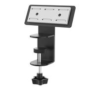 TQUXNGA Support de tableau d'alimentation avec pince de bureau réglable - Solution de rangement sécurisée pour dessus de table de 1 à 5 cm - Support en métal noir