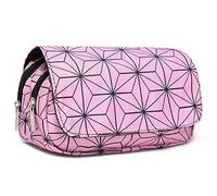 TQVLNMCR Anime Kamado Tanjirou Nezuko Cosplay Trousse à Crayons Porte-Pochette boîte à Crayons Sac de Papeterie Grande capacité avec Fermeture éclair(4.kamado Nezuko)
