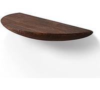 TQVLNMCR Étagères murales flottantes d'angle - Petite étagère Ronde en pin Massif - Étagères de Rangement flottantes rustiques for Chambre, Salon et Salle de Bain(B,40cm(15.7in))