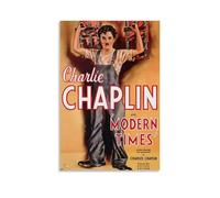 TQWEQWH Poster de Charlie Chaplin - Art mural esthétique - Poster design pour salon, chambre à coucher - 50 x 75 cm - Style sans cadre