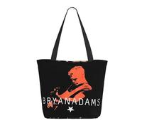 TQWIEOHDS Adams Canadian Rock Singer Bryan Sac Shopping Femme - Tote Bag Réutilisable - Sac Cabas Mode Écologique - Sac De Courses Musique Rock Classique - Fans Et Cadeau Concert