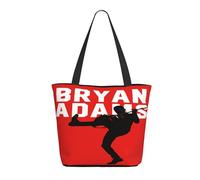 TQWIEOHDS Adams Canadian Rock Singer Bryan Sac Shopping Femme - Tote Bag Réutilisable - Sac Cabas Mode Écologique - Sac De Courses Musique Rock Classique - Fans Et Cadeau Concert