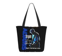 TQWIEOHDS Adams Canadian Rock Singer Bryan Sac Shopping Femme - Tote Bag Réutilisable - Sac Cabas Mode Écologique - Sac De Courses Musique Rock Classique - Fans Et Cadeau Concert