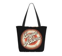 TQWIEOHDS Adams Canadian Rock Singer Bryan Sac Shopping Femme - Tote Bag Réutilisable - Sac Cabas Mode Écologique - Sac De Courses Musique Rock Classique - Fans Et Cadeau Concert