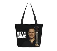 TQWIEOHDS Adams Canadian Rock Singer Bryan Sac Shopping Femme - Tote Bag Réutilisable - Sac Cabas Mode Écologique - Sac De Courses Musique Rock Classique - Fans Et Cadeau Concert