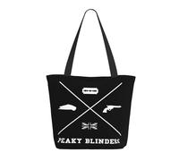 TQWIEOHDS Blinders-Movie Series Sac fourre-tout pour femme - Grand sac en toile réutilisable de style vintage - Sac de courses inspiré des séries télévisées pour les fans