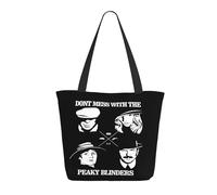 TQWIEOHDS Blinders-Movie Series Sac fourre-tout pour femme - Grand sac en toile réutilisable de style vintage - Sac de courses inspiré des séries télévisées pour les fans