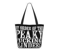 TQWIEOHDS Blinders-Movie Series Sac fourre-tout pour femme - Grand sac en toile réutilisable de style vintage - Sac de courses inspiré des séries télévisées pour les fans