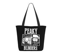 TQWIEOHDS Blinders-Movie Series Sac fourre-tout pour femme - Grand sac en toile réutilisable de style vintage - Sac de courses inspiré des séries télévisées pour les fans