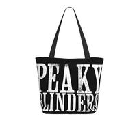 TQWIEOHDS Blinders-Movie Series Sac fourre-tout pour femme - Grand sac en toile réutilisable de style vintage - Sac de courses inspiré des séries télévisées pour les fans