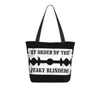 TQWIEOHDS Blinders-Movie Series Sac fourre-tout pour femme - Grand sac en toile réutilisable de style vintage - Sac de courses inspiré des séries télévisées pour les fans