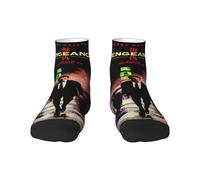 TQWIEOHDS Hallyday Rock Singer Johnny Chaussettes - 30cm Taille Haute - Couleurs Contrastées - Style Rock Français Vintage - Homme Femme Unisexe Cadeau Mode pour Fans de Musique Française
