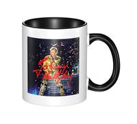 TQWIEOHDS Johnny Rock Star Hallyday Mug Céramique - Tasse à Café 330ml avec Double Impression Couleur - Design Vintage Rock Français - Idéal pour Café, Thé, Bureau et Collectionneurs