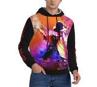 TQWIEOHDS Michael King Jackson Sweat à Capuche pour Homme - Sweat-Shirt emblématique King of Pop, vêtement de Fan Confortable et élégant pour Les Amateurs de Musique 3X-Large